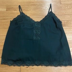 green lace tank